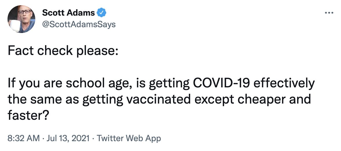 Ryan_Mac_Phd's tweet photo. 1. The vaccine is free
2. Vaccination takes a few minutes, COVID-19 can last months
3. Vaccines elicit higher antibody responses than natural infection. 
4. The COVID-19 vaccines are not contagious, the virus disease they prevent are. 

👆🏼These are facts

👇🏼This is BS. https://t.co/EQluElDPV7