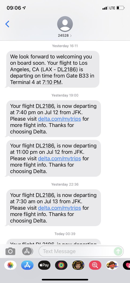 JacksonDela's tweet photo. @Delta still waiting a reply from your team. Would appreciate a response for the delays. https://t.co/FcO4SGz0F3
