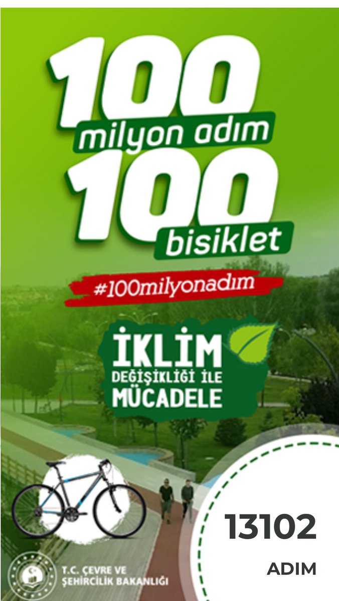 Sağlıklı yaşam için #100milyonadım