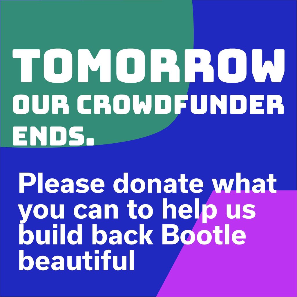 SafeGreenDream's tweet photo. Our crowdfunder ends tomorrow!
Please share & donate to help Bootle #BuildBackBeautiful
https://t.co/jSefFKbuni
#destinationbootle #SAFERegeneration
#Bootle #Sefton #CrowdFunding #Community #CLT #CommunityLedHousing #LockAndQuay #Liverpool #PeoplePower #BuildingBackBeautiful https://t.co/ifLnR0u33b