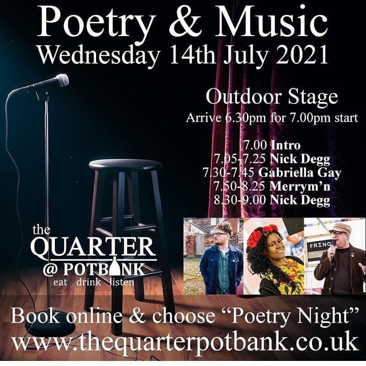 gkagaywriting's tweet image. This Wednesday at @HotelPotbank @POTBANK_Cafe  - @nickdeggpoet , @merrym_n  and Me!

#poetry #poetrycommunity #artists #ArtistsAtWork #Community #mystokestory