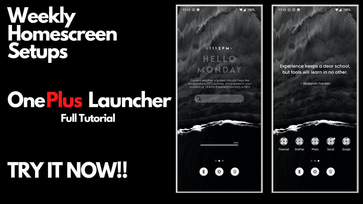techdocyt's tweet image. Weekly Homescreen Setups | OnePlus Launcher #onepluslauncher youtu.be/hlhWvxPtyC4 via @YouTube
