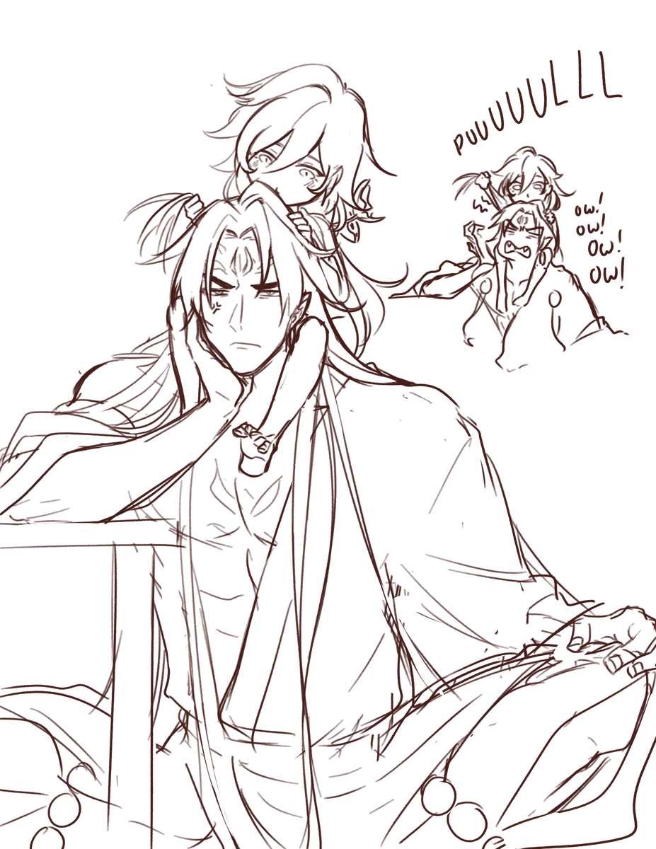 Chibi is a troublemaker
(Forgot to give him thicker brows in the first two)
#AsuTai
