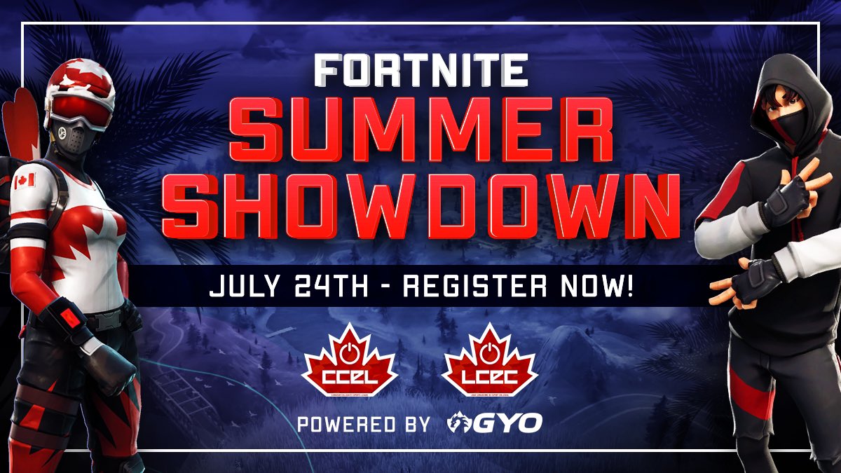 The Canadian Collegiate Esports League’s next event will be the Fortnite Summer showdown on July 24th!

This free event is for UWinnipeg students and is open to all skill levels.

For more information visit canadiancollegiateesportsleague.ca