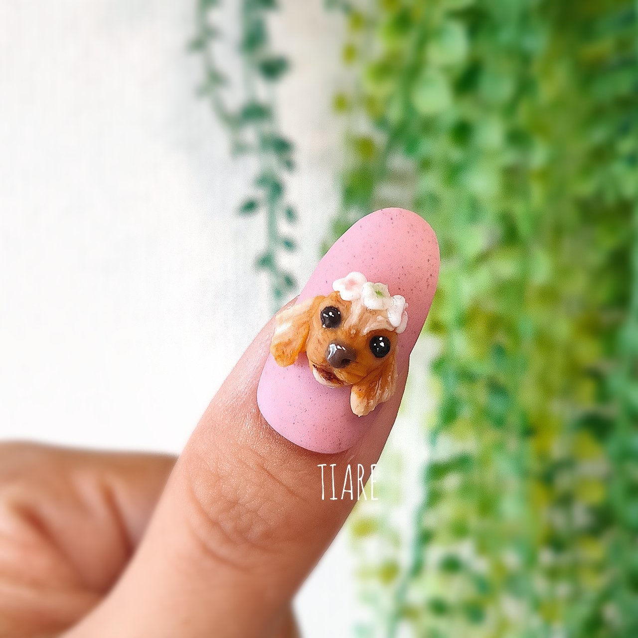 選べる犬種/わんちゃん3Dネイルパーツ ネイルチップ（つけ爪