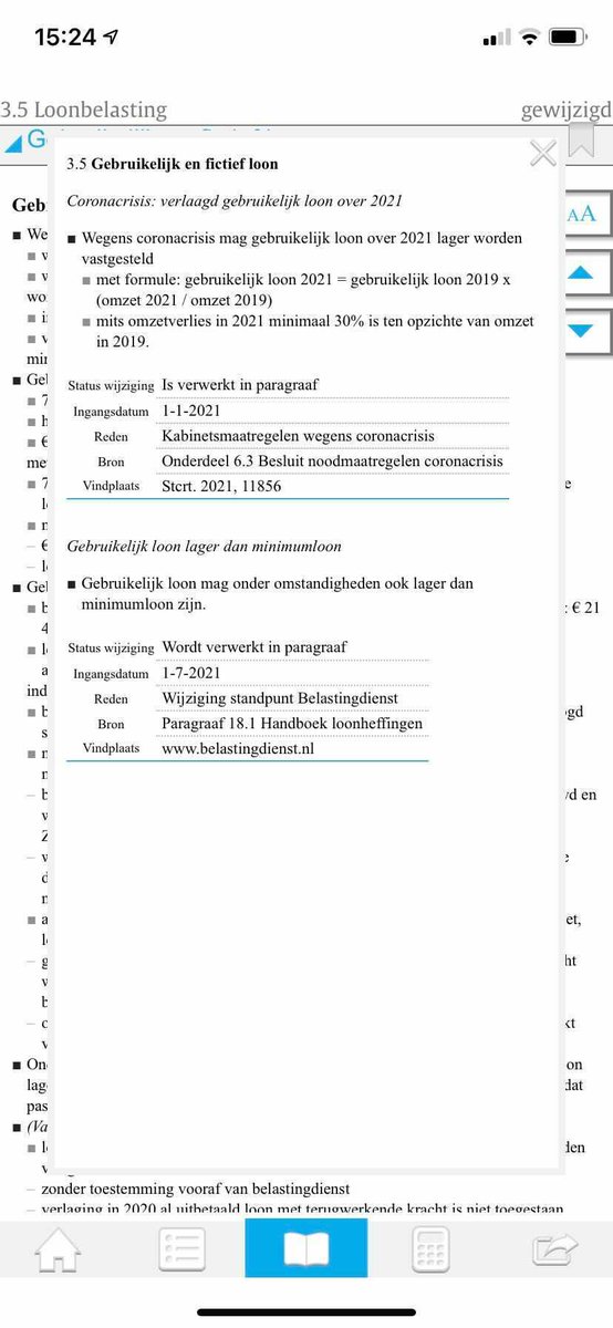 De versoepeling in het standpunt over een lager gebruikelijk loon dan het minimumloon staat onder Wijzigingen in de Fiscaal Memo App.
