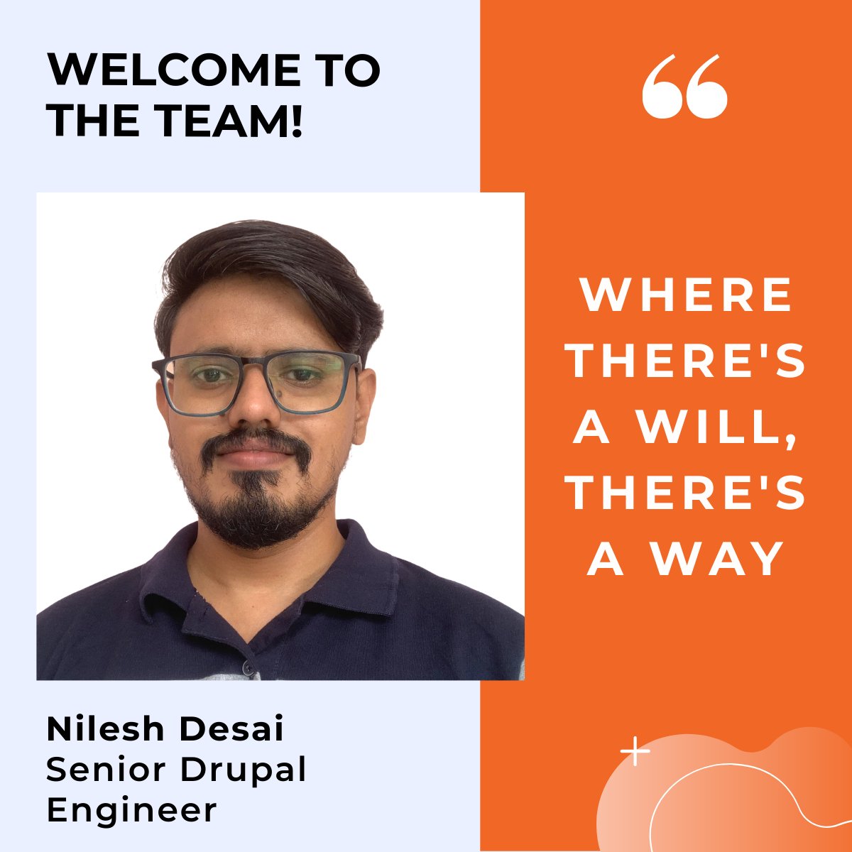 axelerant's tweet image. #WelcomeToTheTeam, @NilsDesai 🎉

He values professional growth with a personal life balance. ☯️

When away from work, he spends time with his family or listens to audiobooks. 📚 These days you can also spot him cycling! 🚴

#TeamAxelerant #DrupalEngineer #NewHire