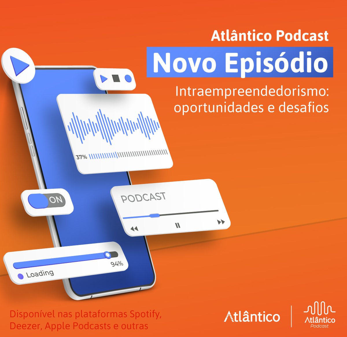 No 3º episódio do Atlântico Podcast, convidamos a nossa coord. de Inovação, Bruna Félix, para falar um pouco sobre as oportunidades e desafios do intraempreendedorismo.

ESCUTE: mla.bs/a3bb0a60

#institutoatlantico  #AtlanticoPodcast #Inovacao #intraempreendedorismo