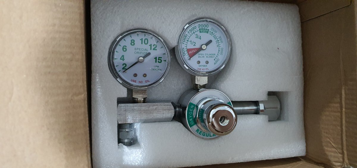 andresporrasgtz's tweet image. Se vende #TANQUE DE #OXÍGENO completo de 9,500 lit. Comprado en febrero 2021 pero no se usó.
✅ Regulador y cánula nuevos.
✅ Oxígeno a su máxima capacidad ya incluído. 

$12,000 pesos mexicanos.

☎️ Informes con Jorge Porras al (618) 8151087

Retweet porfas. ¡Gracias!

#COVID19