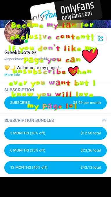 Make sure to check out my onlyfans ! https://t.co/mVTckY3ZLM<a href="/tag/onlyfanspromo"class="tags"><span>#onlyfanspromo</span></a><a href="/tag/onlyfansbot"class="tags"><span>#onlyfansbot</span></a><a href="/tag/amateurcontentcreator"class="tags"><span>#amateurcontentcreator</span></a>