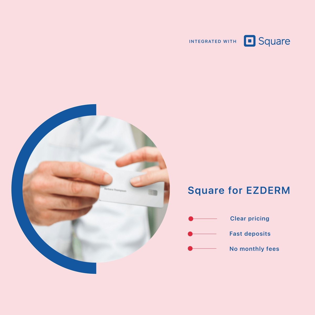 EZDERM's tweet photo. Cha Ching! Take payments in the office or on the go with EZDERM + Square Integration. 💰 https://t.co/khTx5JNxbx