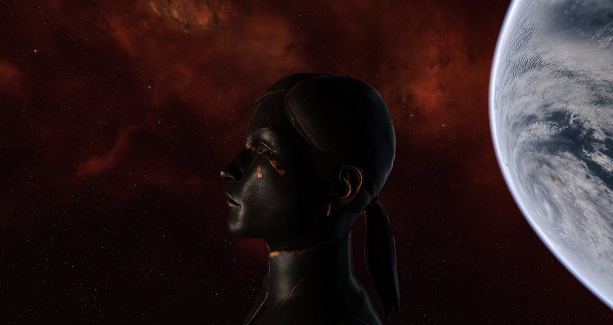 KhapriceHeska's tweet photo. Amazed at the glorious new statuary #TweetFleet!
The Ray Voluval is wonderfully understated and #Minmatar whilst I've given Karishal Muritor the worlds smallest Khumaak #EveOnline https://t.co/NlFLcObf68