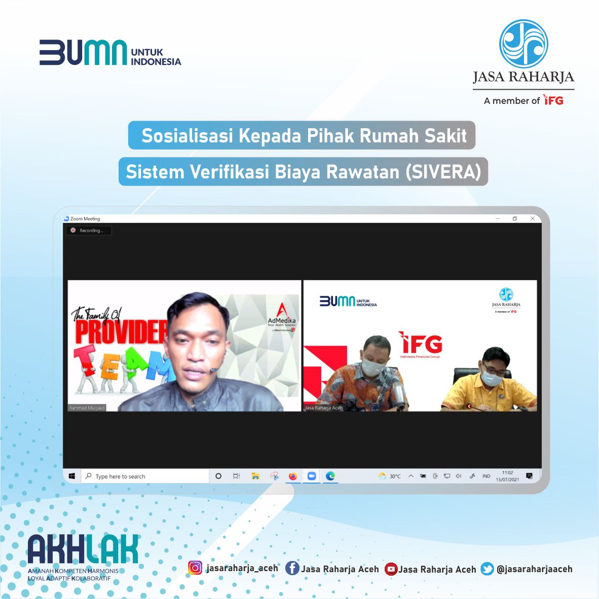 jasaraharjaaceh's tweet image. Hai Jasfren, hari ini Jasa Raharja Cabang Aceh melaksanakan kegiatan Sosialisasi kepada Pihak Rumah Sakit terkait Verifikasi Biaya Rawatan (SiVERA) Jasa Raharja untuk mendukung proses penjaminan terhadap Korban kecelakaan lalu lintas dan Angkutan penumpang.

#SiVERA
#santunan