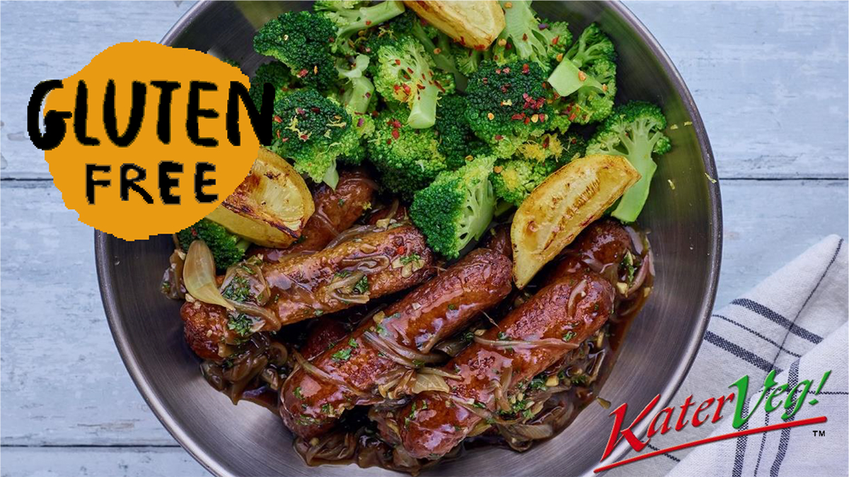 #GoodNews! Our #delicious <a href="/KaterVeg/">KaterVeg!</a> #Vegan Sausages 50g are now certified #GLUTENFREE 😁😍 Perfect for operators looking to #simplify #coremenus - contact us NOW for stockists in your area #frozen #easytoserve #quickmealprep #deliciousforeveryone
