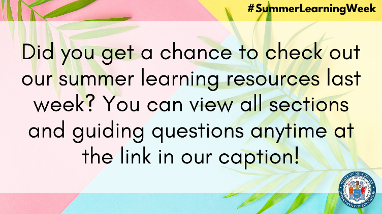 Did you get a chance to check out our #SummerLearningWeek resources? Click our caption to view all sections and guiding questions anytime.