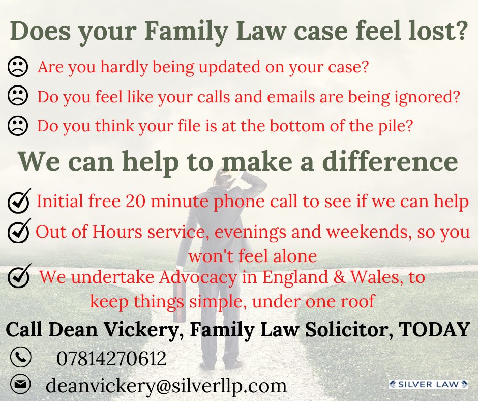 If you feel like you just don't matter, give me a call. I may be able to help move your Family Law case forward.

#familylaw #familysolicitor #divorce #FamilyCourt #outofhours