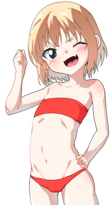 あついので水着カチューシャです! 