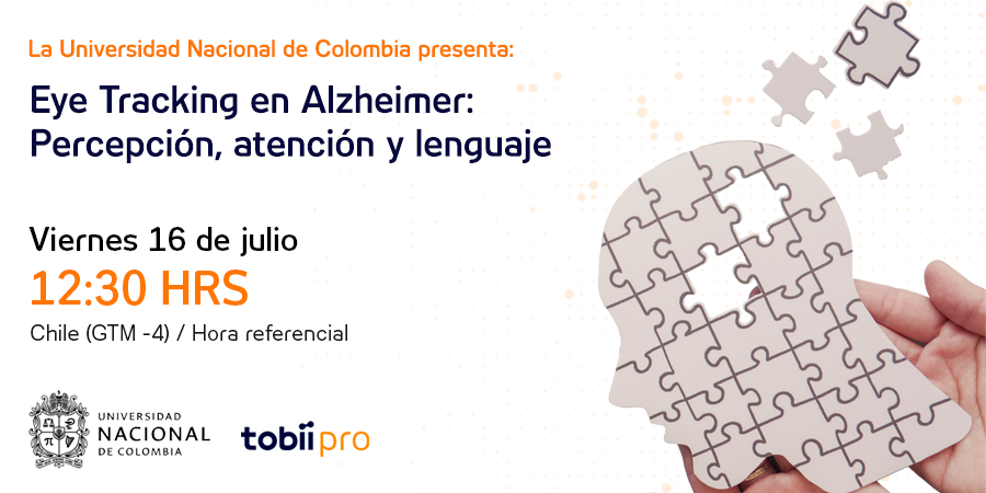 tobii_pro_latam's tweet image. ¿Sabía que uno de los aspectos más afectados en la enfermedad de #Alzheimer es el lenguaje? 👉🏼bit.ly/3wzYRCD 

Dos Investigadoras de la @UNALOficial #UNAL, nos compartirán y explicarán los resultados obtenidos en un estudio sobre el Alzheimer utilizando #Eyetracking
