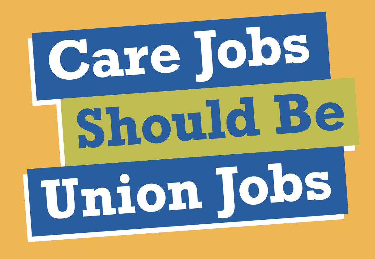 Essential infrastructure jobs, like care jobs, must all be good union jobs that pay at least $15/hr, with paid time off and healthcare coverage. Take action NOW: seiu.co/investincare #CareIsEssential