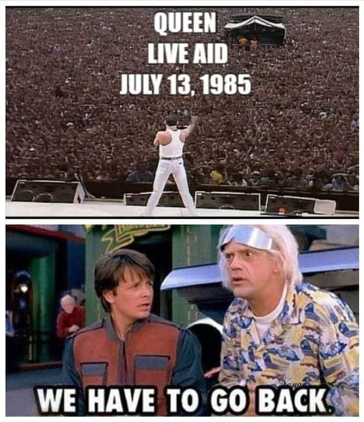 Lily Of The Valley Would Definitely Like To Hop In A Time Machine Queen Liveaid Freddiemercury