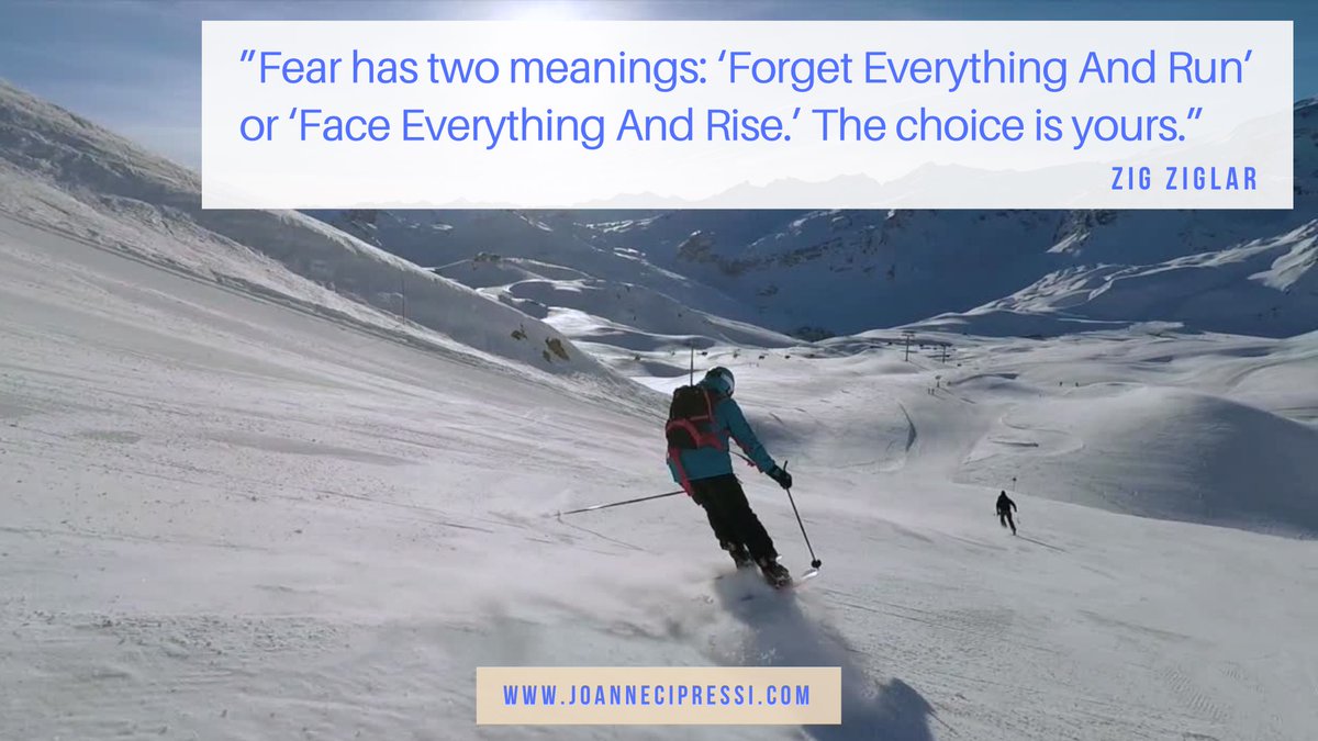 JoanneCipressi's tweet photo. ”Fear has two meanings: ‘Forget Everything And Run’ or ‘Face Everything And Rise.’ The choice is yours.” 

#ditchyourdoubt #fear #inspirechat https://t.co/rAsONLutVe