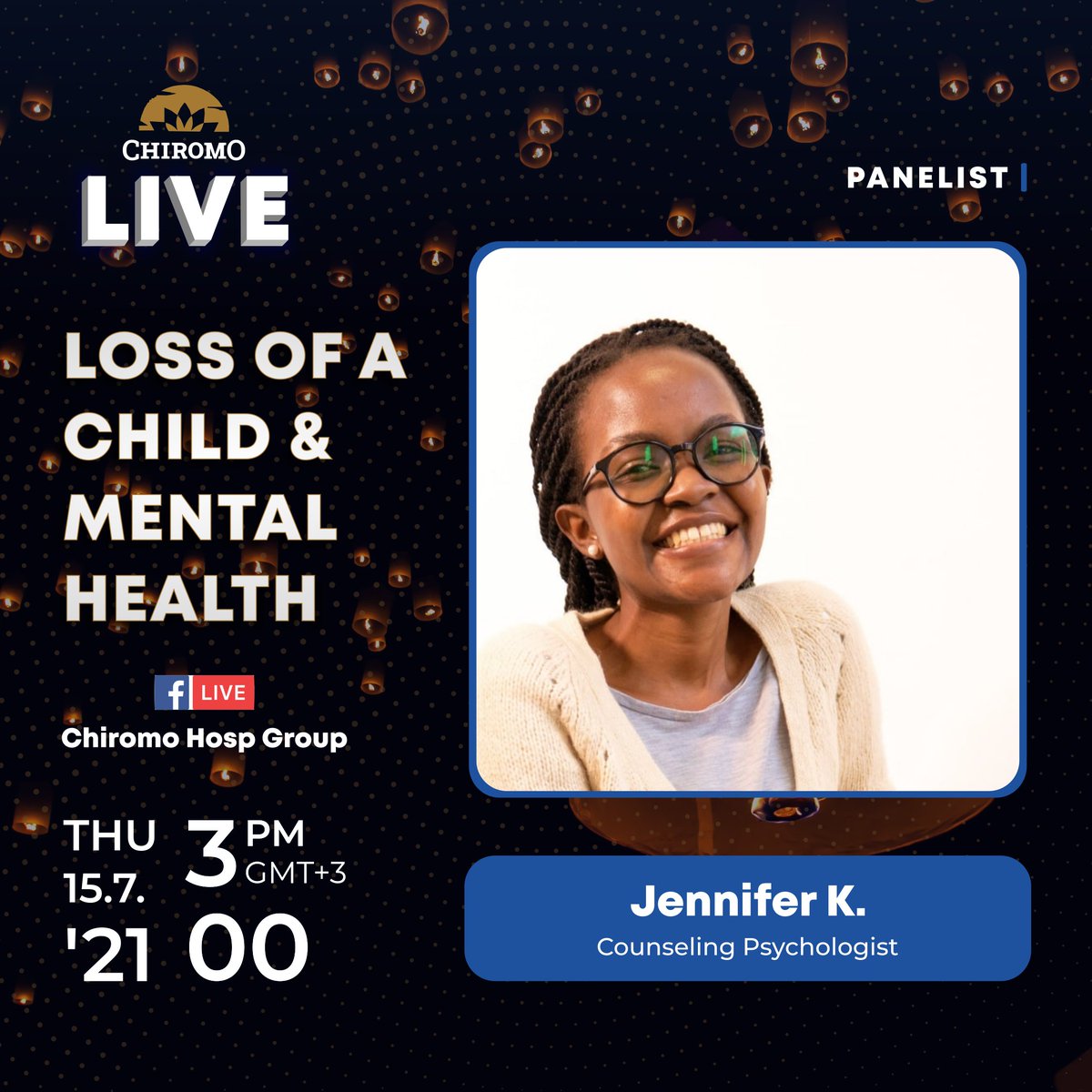 Join us on Thursday from 3PM on our FB page for a candid LIVE discussion on THE LOSS OF A CHILD &amp; MENTAL HEALTH with <a href="/safespacearena/">Safe Space Arena</a> <a href="/StillAMumAfrica/">Still A Mum</a> and <a href="/G_Mbugua1/">Gathoni M.Mbugua</a>

Don't Miss!

#YourMentalHealthFirst