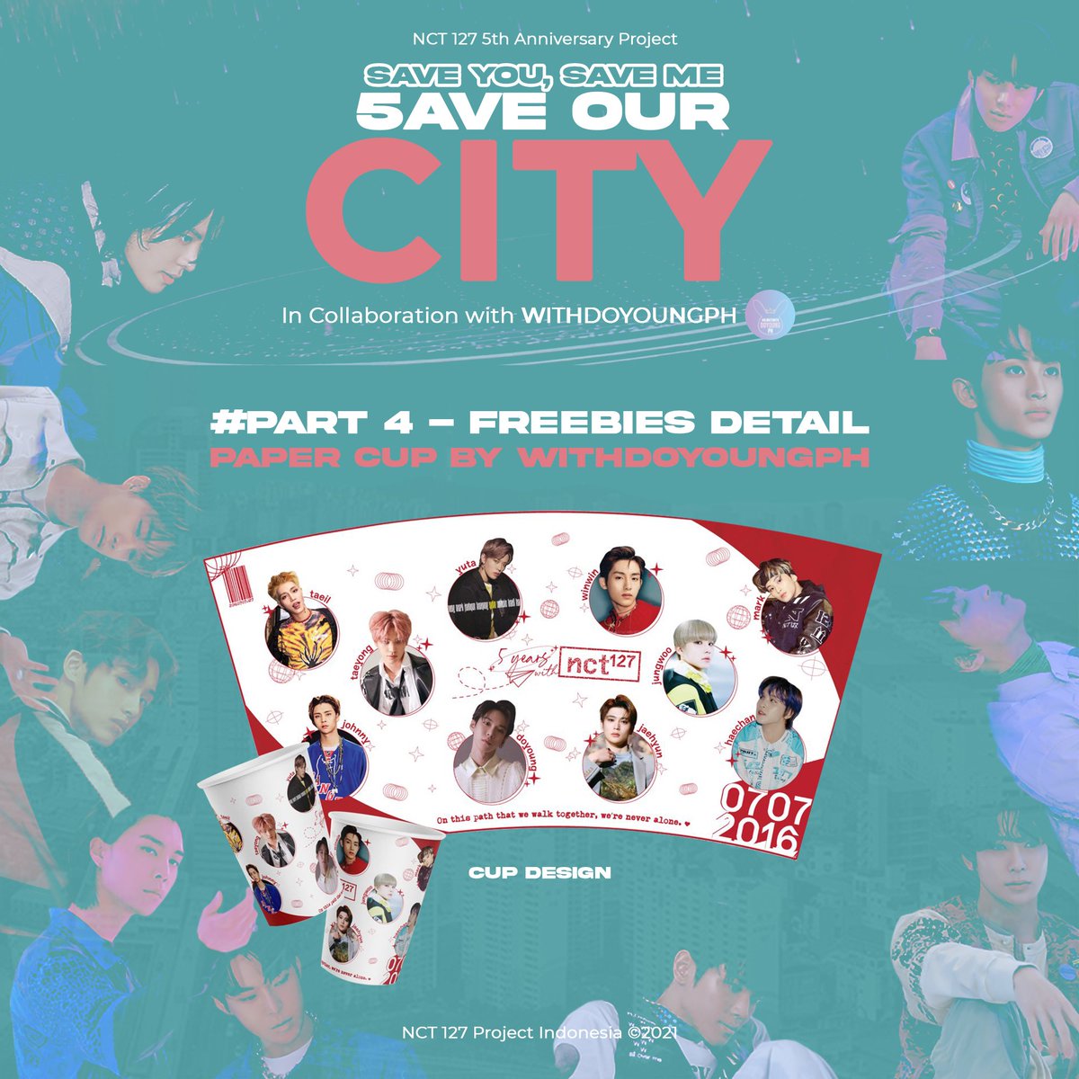 NCT127Project's tweet photo. Save You, Save Me
5AVE OUR CITY #part4
β‘Cafe Event freebies previewβ‘
#5AVEOURCITY_Project https://t.co/DsArglcuTs