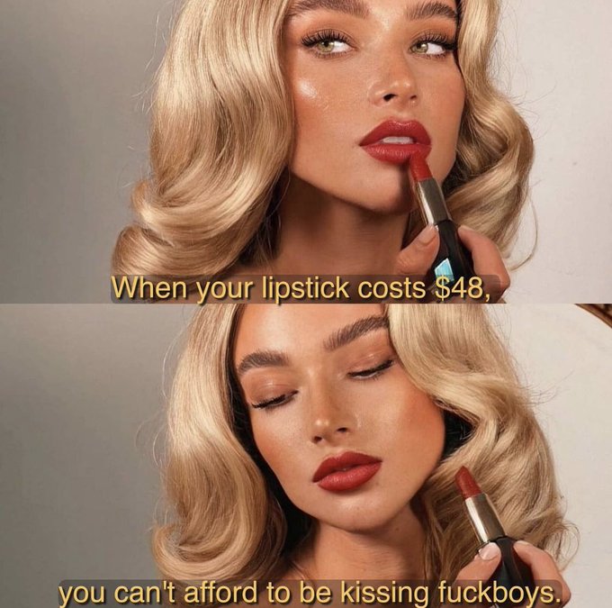 But they can buy the lipstick 💄 https://t.co/J5Vehr53ec