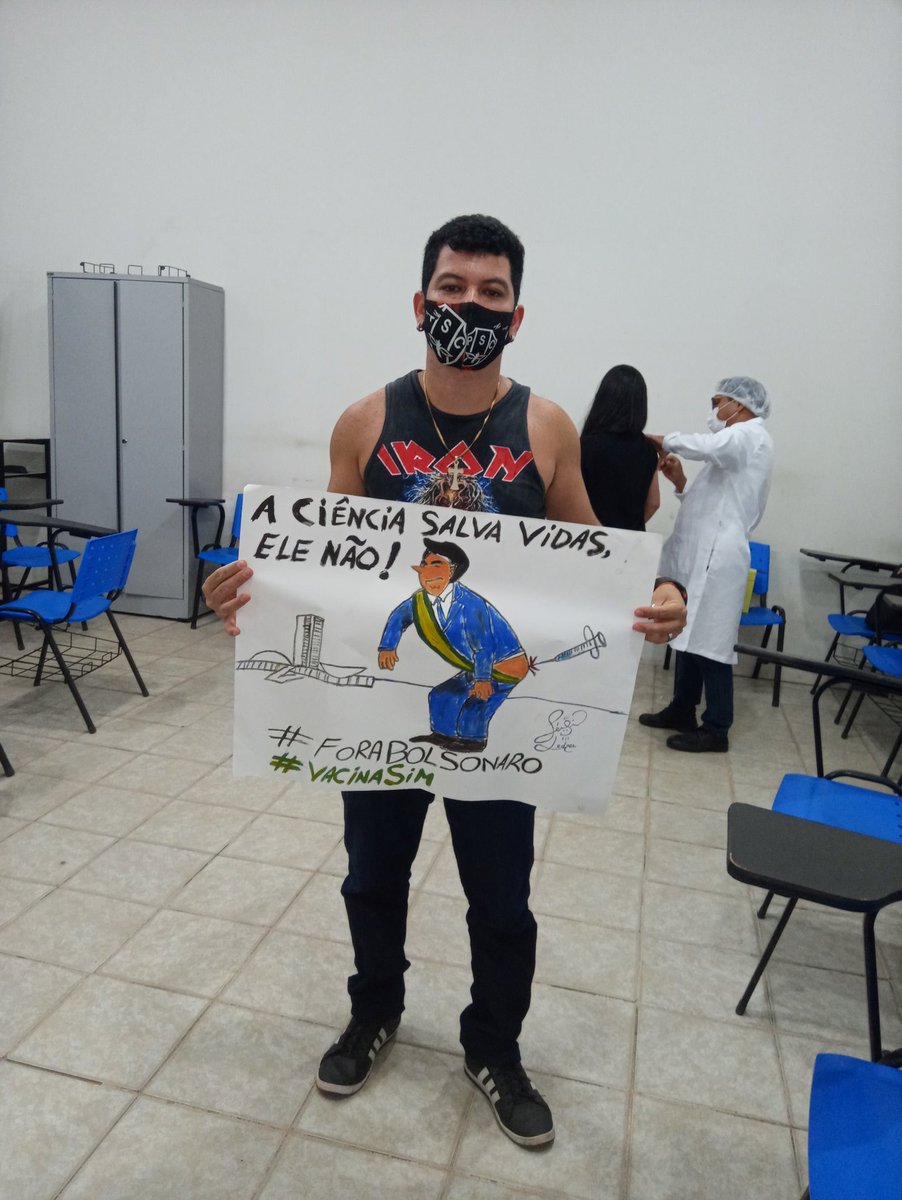 SergioLedzer's tweet photo. Dia de expressar minha opinião. Pelos mais de 534.000 mortos por todo  Brasil. #ForaBolsonaro #vacinasimmmm #osussalvavidas #COVID19 @GloboNews @BandJornalismo @DaniloGentili @TVLiberal @JL1edicao @JL2edicao @jairbolsonaro @folha @jornalnacional @JornalOGlobo @jornalhoje https://t.co/TSgUTD8HEK