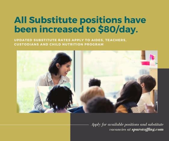 If you or someone you know is interested in working as a substitute this year, please apply at spurstaffing.com <a href="/RussellvilleK12/">Russellville Schools</a>