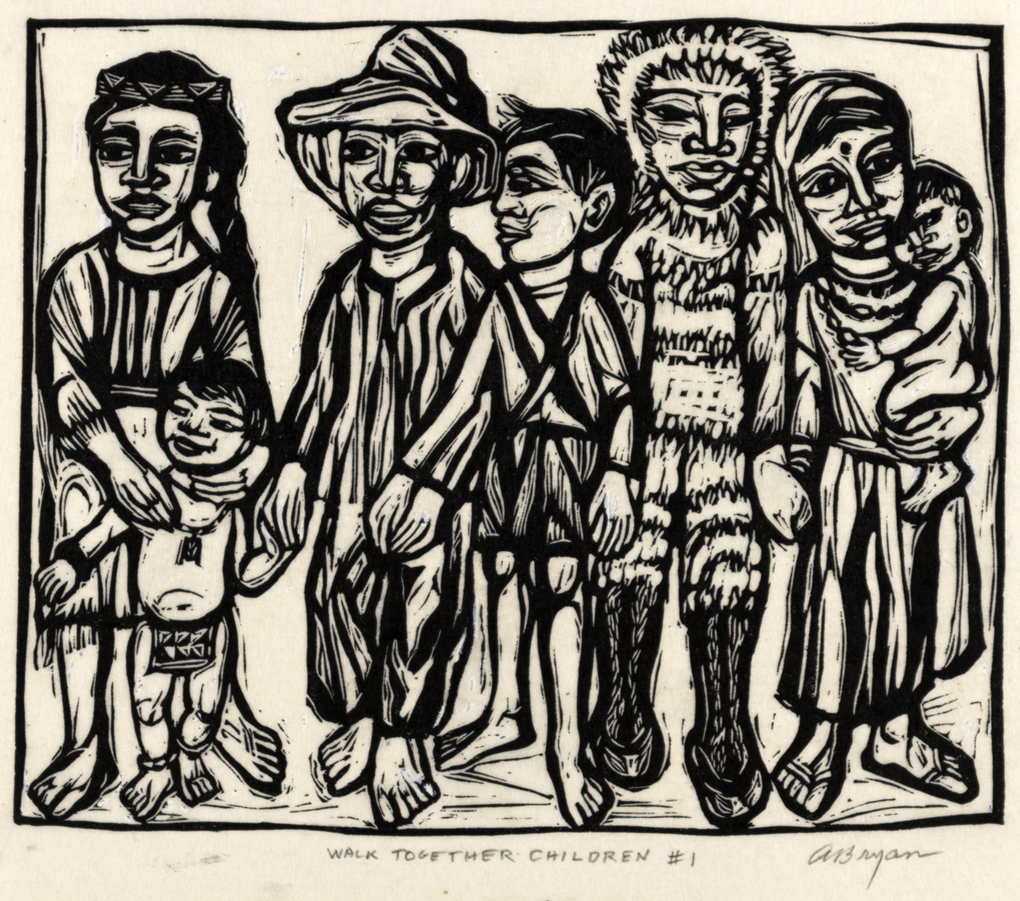 carlemuseum's tweet image. Happy Birthday Ashley Bryan! Now 98 years old, the celebrated artist and author has committed his life to filling the void of Black representation in children’s literature. Now on view: Ashley Bryan in Song. Visit today! Gift of the artist. © 1974 Ashley Bryan.