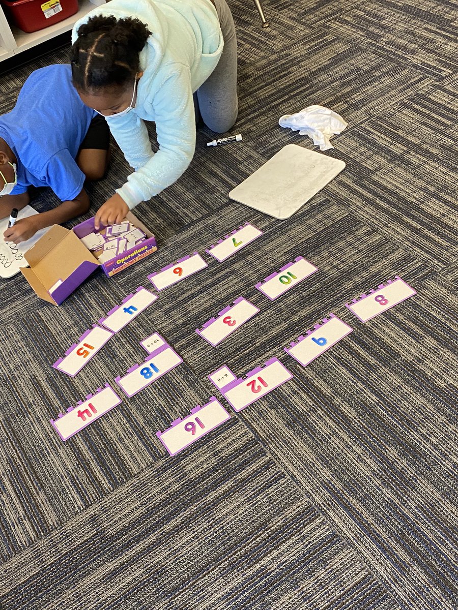 Math centers in full swing #mathcamp @fcscampreads #mathematiciansintraining ➕➖