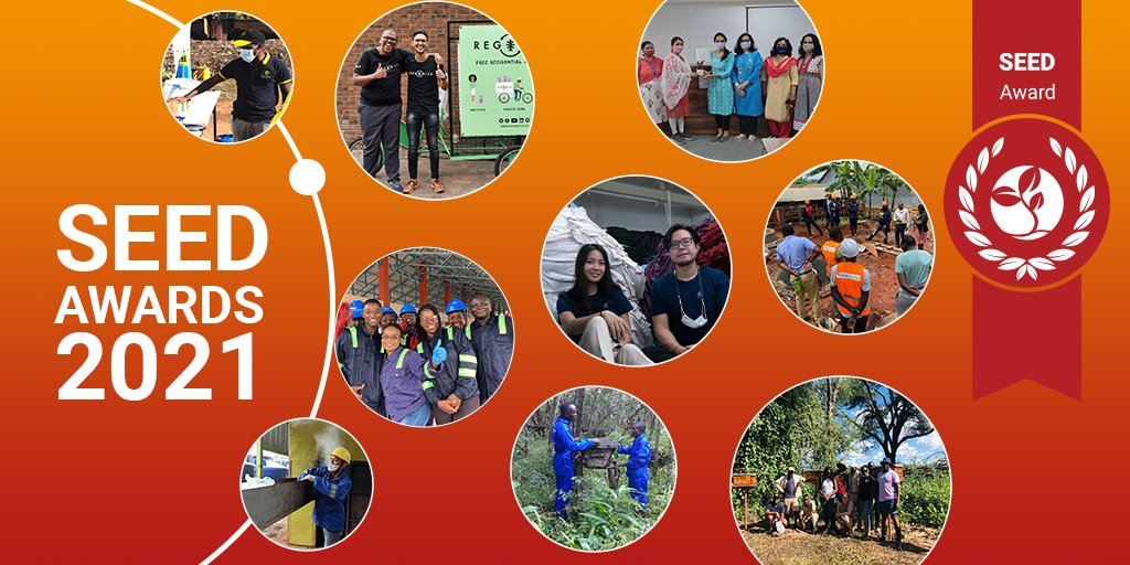 Enterprises that #BuildBackGreener: meet the 2021 @SEED_SustDev Award Winners! 🏆

They are inspiring examples of partnership-based, locally-driven enterprises that contribute to fighting poverty & climate change across Asia & Africa.

👉 bit.ly/3yTPUpa 
 #SEEDAwards2021