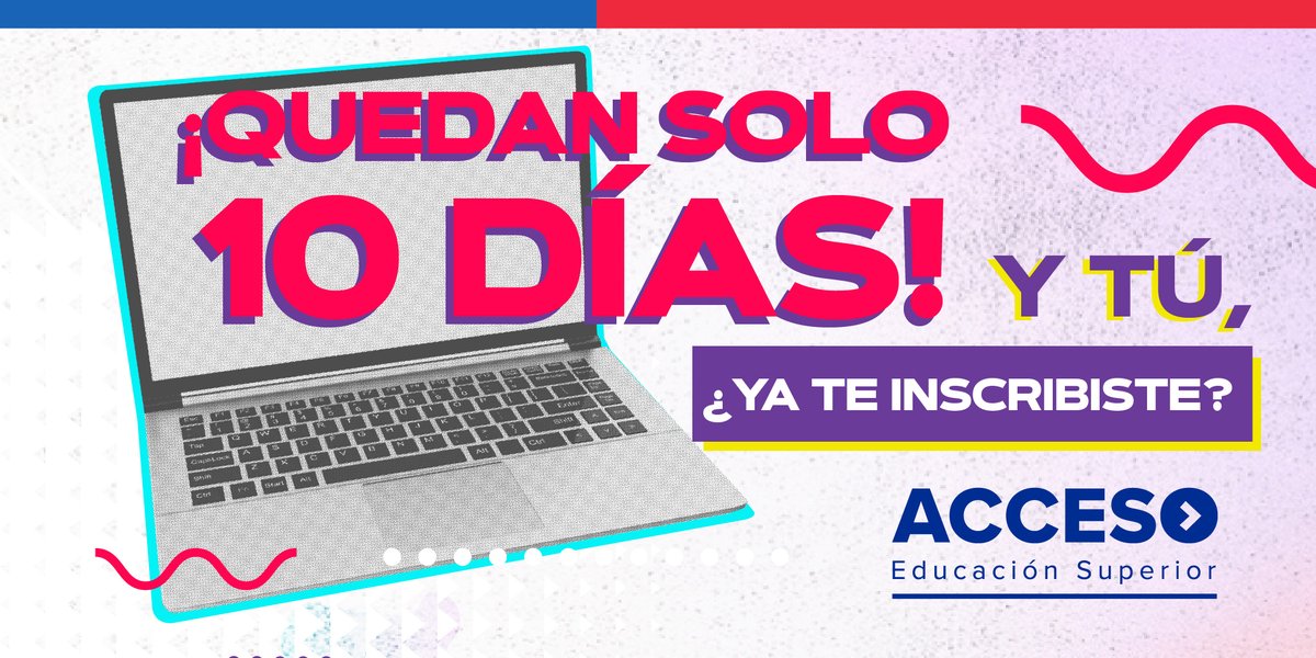¡Recuerda! ¡Tienes hasta el 23 de julio para inscribirte a la PDT¡ 😱😱 Encuentra todo lo que necesitas en Acceso para avanzar al siguiente nivel y entrar a la educación superior universitaria 😎.