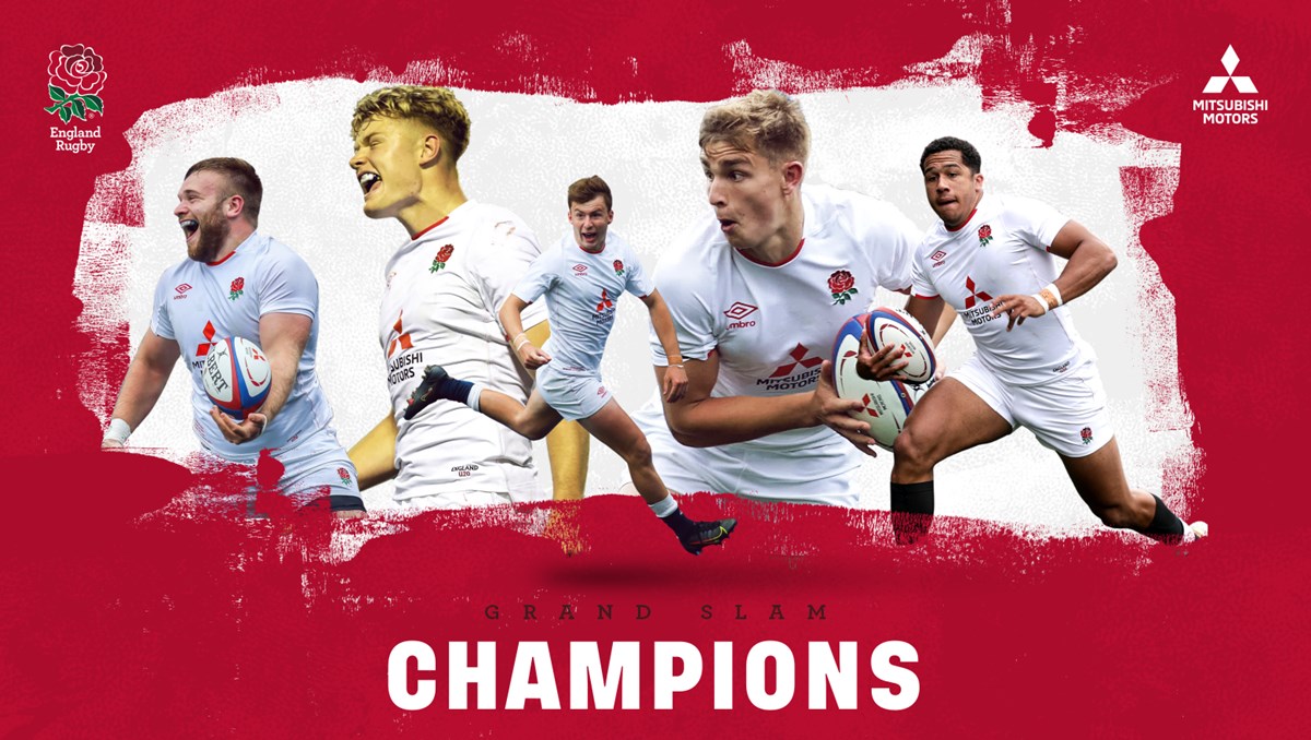 EnglandRugby's tweet photo. 🏆 CHAMPIONS 🏆

England U20 have sealed the @SixNationsU20 Grand Slam with victory over Italy 🙌🏴󠁧󠁢󠁥󠁮󠁧󠁿 https://t.co/ztakzedRGS