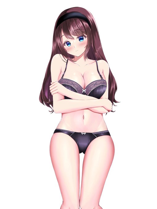 4作目ヒロイン明美ちゃんの髪色変更しました
#イラスト #イラスト好きと繋がりたい  #キャラクターデザイン #下着 #DL同人 