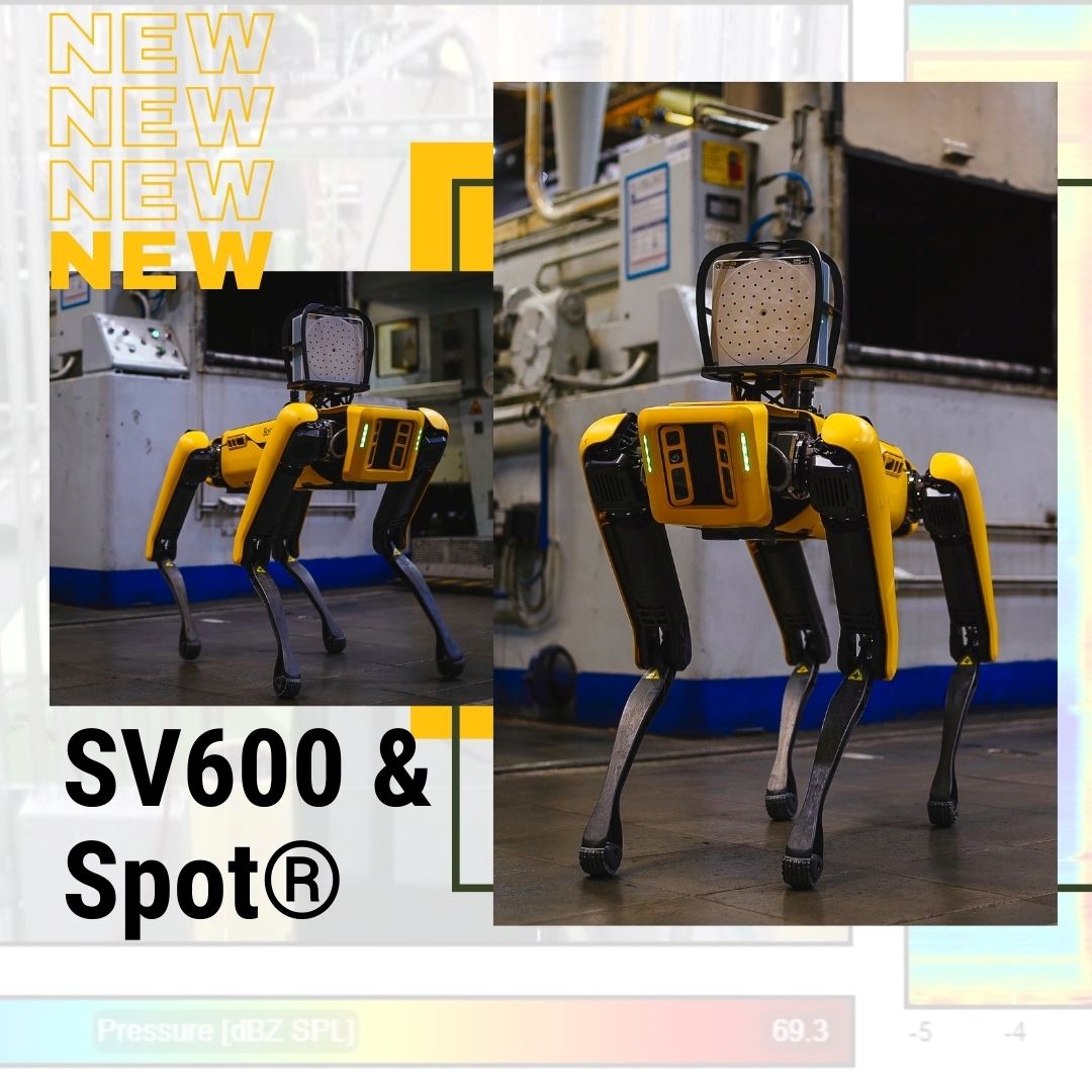 FlukePI's tweet image. Fluke Process Instruments and 
@BostonDynamics
 have partnered to bring two valuable technologies together. Introducing the SV600 #FixedAcousticImager payload for Spot®. Learn more here &amp;gt;&amp;gt; ow.ly/4oMn50FugNw