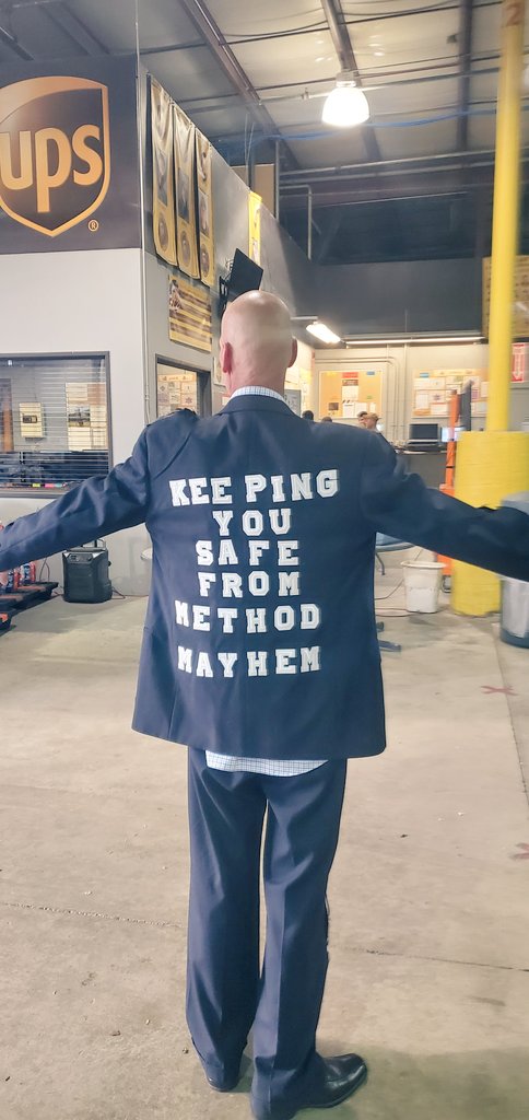 DOK awareness in the Howell Center this AM. A visit from DOK man. Keeping them safe from "Method Mayhem".