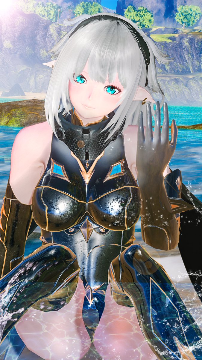 PSO2_UMR's tweet image. 西エアリオに行ってみた🌟
むし暑いので海に遊んで来ましたヾ(oゝ∀･)ﾉﾃﾃﾃﾃ💓💞
水中用の衣装でバッチリ泳げます🏖。ﾍ(｡`･з･)_。。🌊
ぜひ海の地方にレジャーはいかがでしょう⸜(๑ơ  ơ๑)⸝🌟
水遊びしてる時に撮ってみました💗
明日は水曜日🌟メンテ終わりが楽しみです₍ᐢ⑅•ᴗ•⑅ᐢ₎🎵
