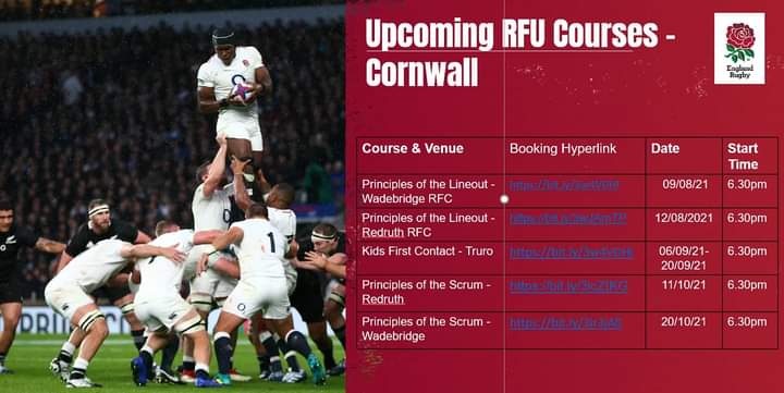 Need numbers for these upcoming courses being held locally. Book via GMS.