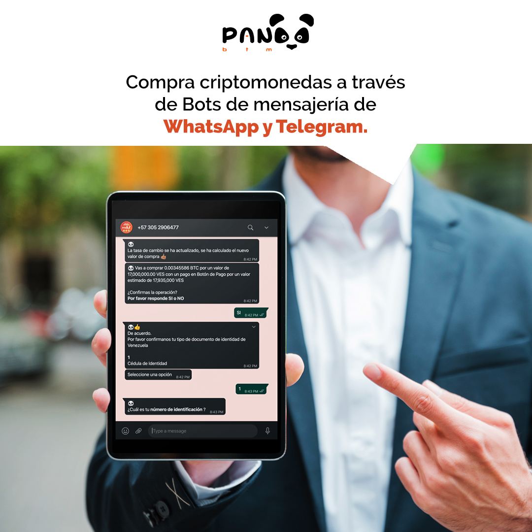 pandabtm's tweet image. #PandaBTM | Conoce los pasos a seguir para #ComprarCriptos a través de nuestros #ChatBots 👇 bit.ly/3v4SrdR