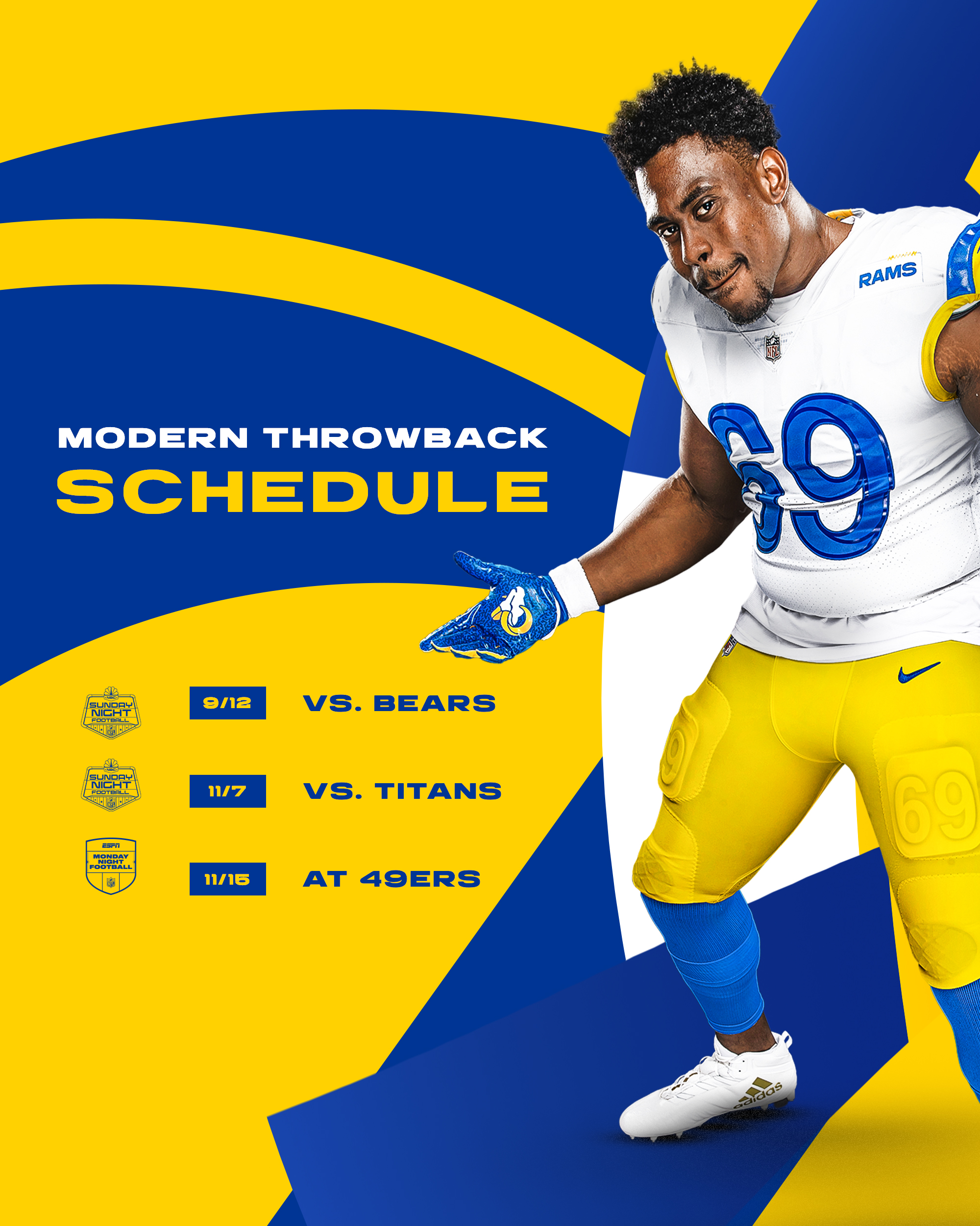 Los Angeles Rams on Twitter: 'Three times on prime time 