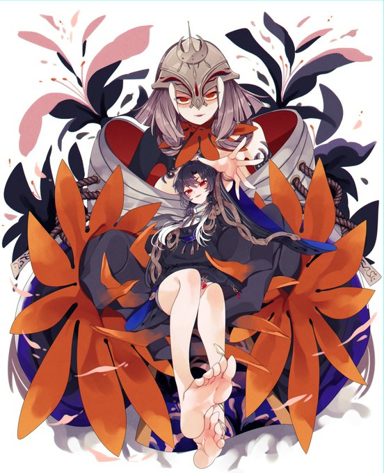 KARORII先生(@ KARORII216)がデザインされた御怨般若さまのファンアートを描かせていただきました…!一目見た時から大好きです!これからも応援しております!!🙇‍♂️✨✨ 