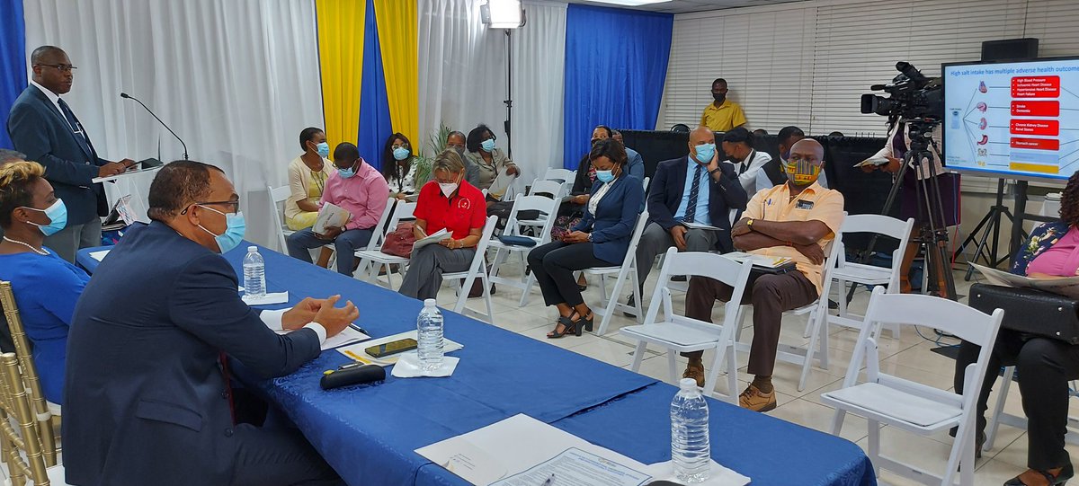 Happening Now: #Jamaica Salt Consumption, #Knowledge, #attitude and practices @themohwgovjm with  @christufton @julietcuthbert  @CAIHRJa