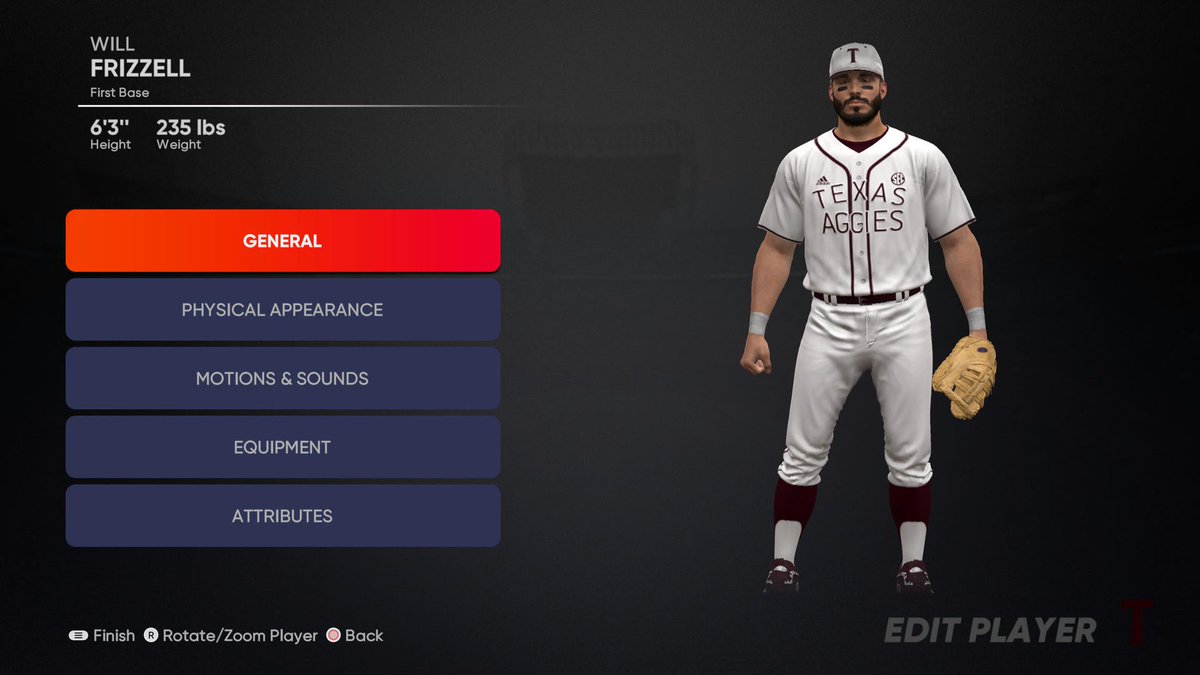 NcaaMlb's tweet photo. Just made these awesome A&amp;M throwback uniforms on MLB The Show! What do ya think @OlsenSection203 @CStatSSB @BarstoolTexasAM #GigEm #MLBTheShow21 https://t.co/NDKkBrCq7l