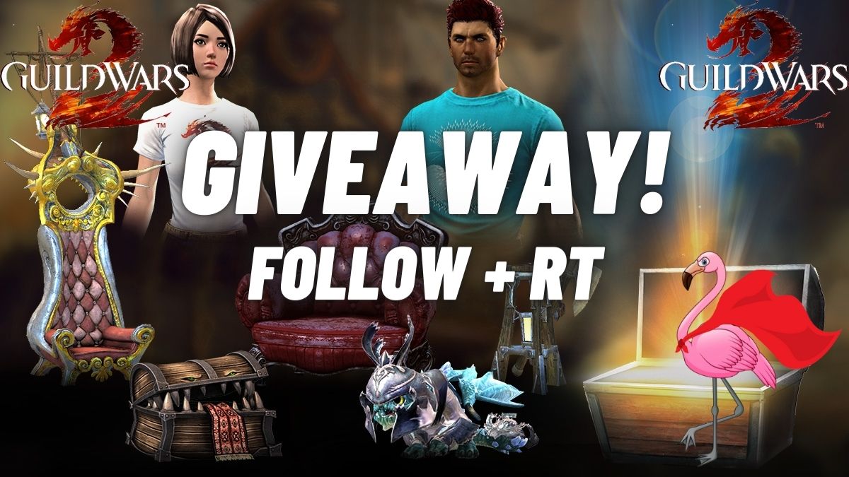 HeroicFlamingo's tweet photo. In anticipation of the MASSIVE @GuildWars2 End of Dragons Livestream on 27th July, I will be giving away 2 Community Chest codes (courtesy of @ArenaNet) to 5 people at random😀All you need to do is FOLLOW me on Twitter and RETWEET this for a chance to win! #GuildWars2 #GW2EOD https://t.co/QaHZEgaIhu