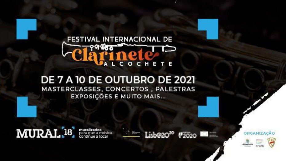 ➡️ FICA - Festival Internacional de Clarinete de Alcochete
ℹ️ 7 a 10 de outubro de 2021, Fórum Cultural de Alcochete

Saiba mais--> buff.ly/36wZMsV
#fica #festival #clarinete #alcochete #alcocheteacontece