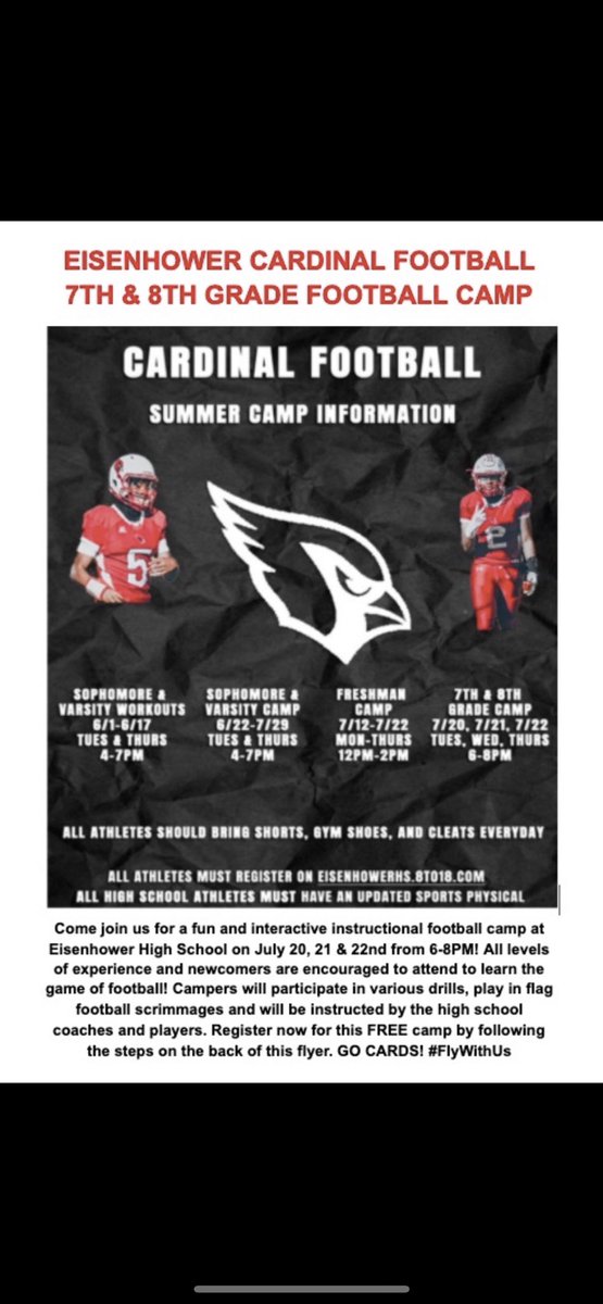 Eisenhower Cardinal Football Ddefootball Twitter