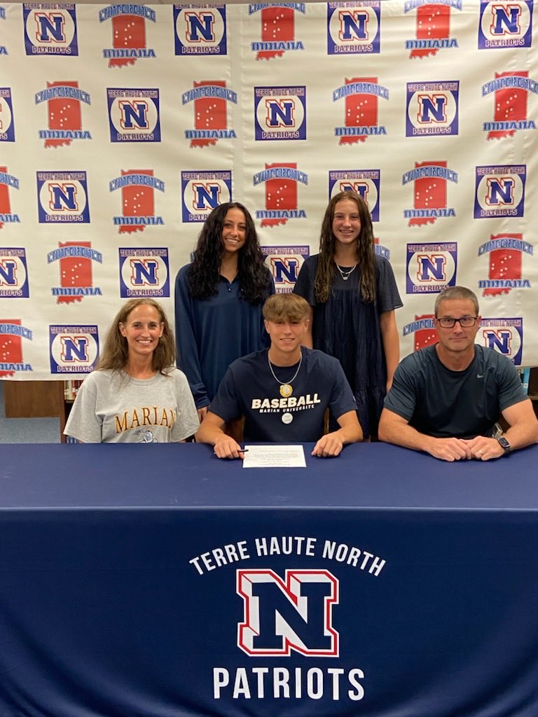 Congrats ⁦<a href="/caden_mason24/">Caden Mason</a>⁩ for signing to play baseball at Marian University! #ProudMom 🙌 ⚾️
