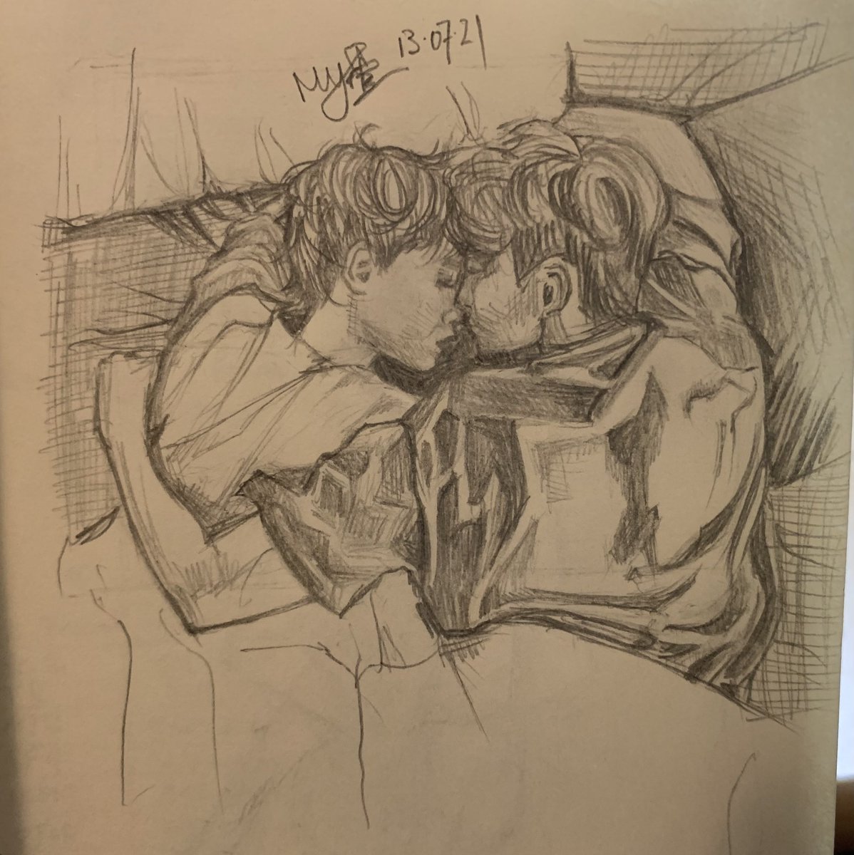 LuciMyvan's tweet photo. So..... I drew markhyuck 🤫 #fanart  
Idk if anyone is going to see this post tho https://t.co/QipQwGhgCm